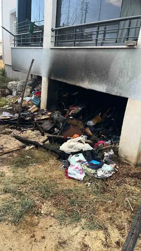 Kovancılarda yangın söndürüldü
