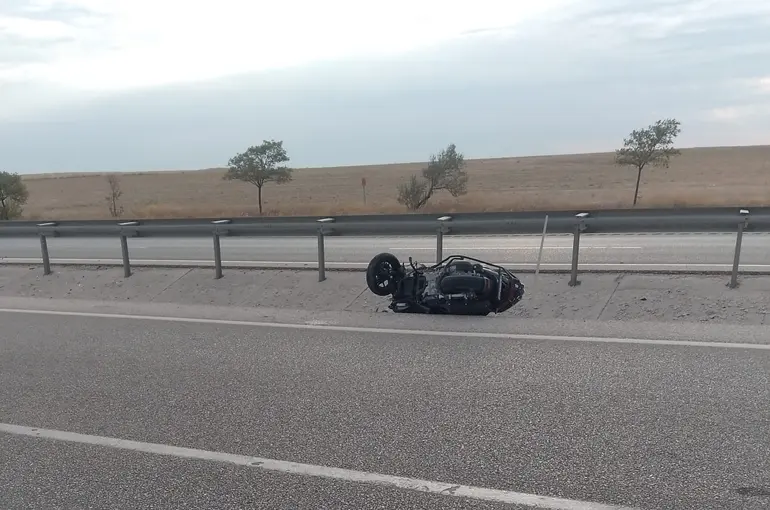 Kulu’da motosiklet devrildi: 1 yaralı
