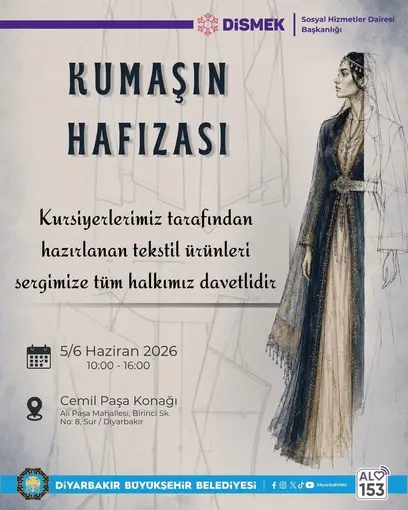 Kursiyerlerin emekleri ‘Kumaşın Hafızası’ sergisinde buluşuyor
