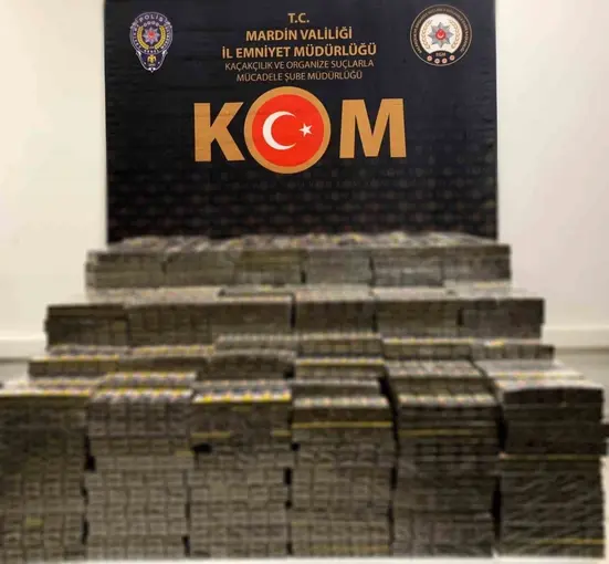 Mardin’de 11 bin 780 paket kaçak sigara ele geçirildi
