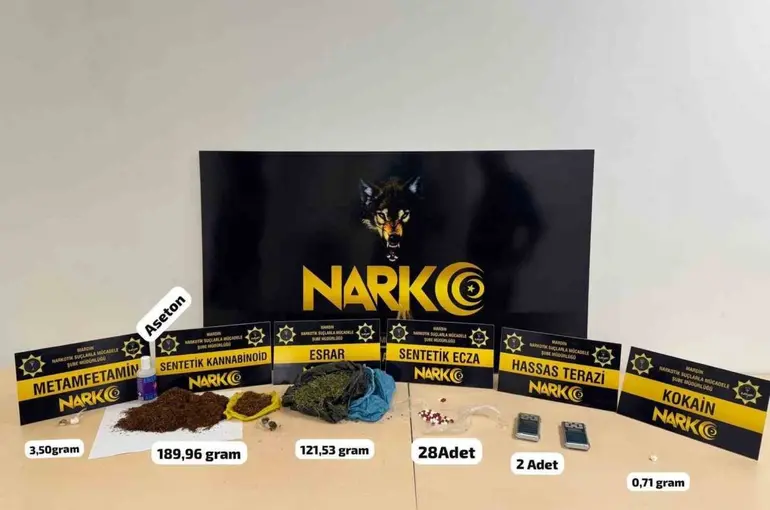 Mardin’de uyuşturucu operasyonunda 2 şüpheli yakalandı
