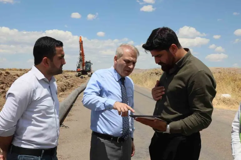Mardin’in en büyük grup içme suyu hattında yenileme çalışmaları sürüyor
