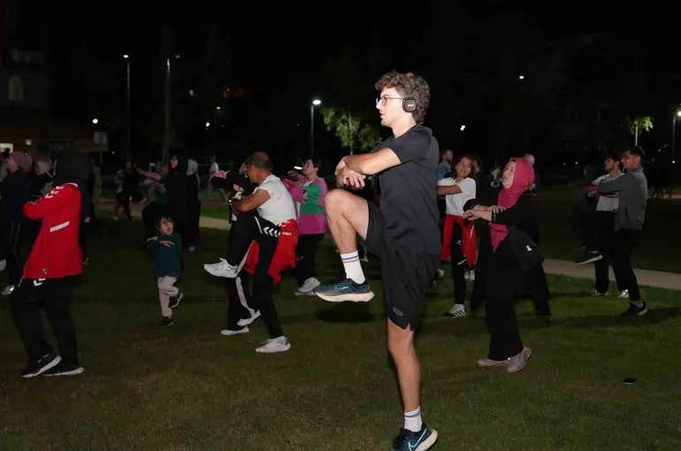 Merkez park, spor etkinliklerine ev sahipliği yapıyor
