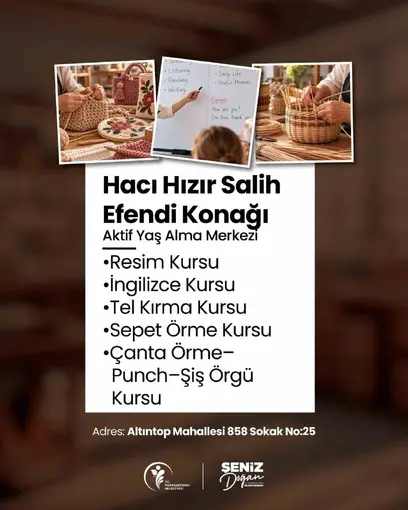 Merkezefendi’de Aktif Yaş Alma Merkezlerinde kurs kayıtları başladı
