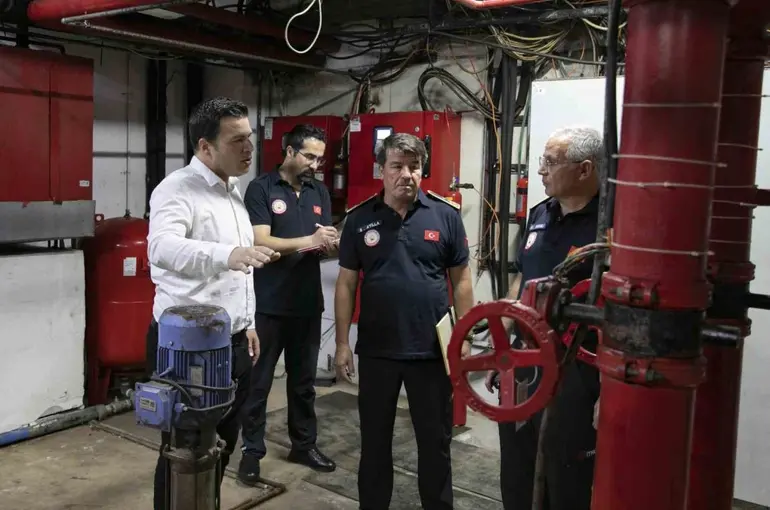 Mersin’de otellerde yangın güvenliği denetimi sürüyor
