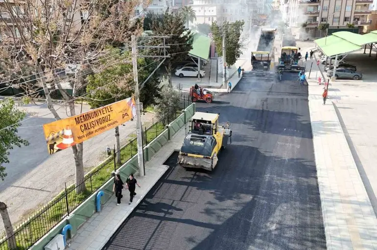 Mersin’de yol çalışması tamamlandı, ulaşım kolaylaştı
