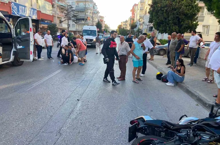 Mudanya’da motosiklet yayaya çarptı: 2 yaralı
