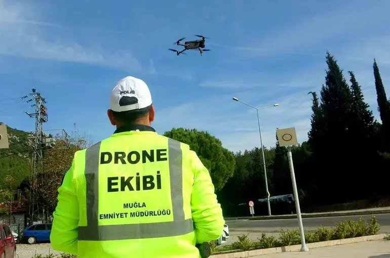 Muğla’da trafik denetimlerinde "drone" dönemi
