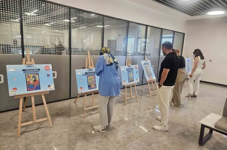 OEDAŞ çocukların enerji tasarrufu temalı eserlerini sergiliyor
