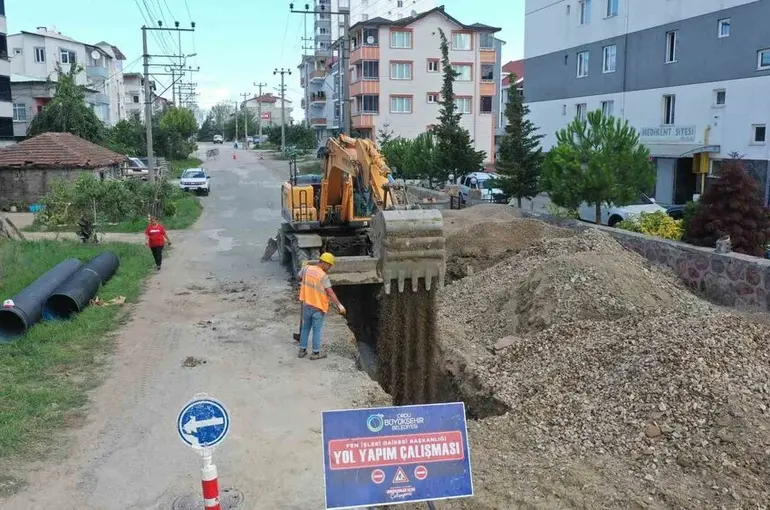 Ordu’da altyapı çalışmaları devam ediyor
