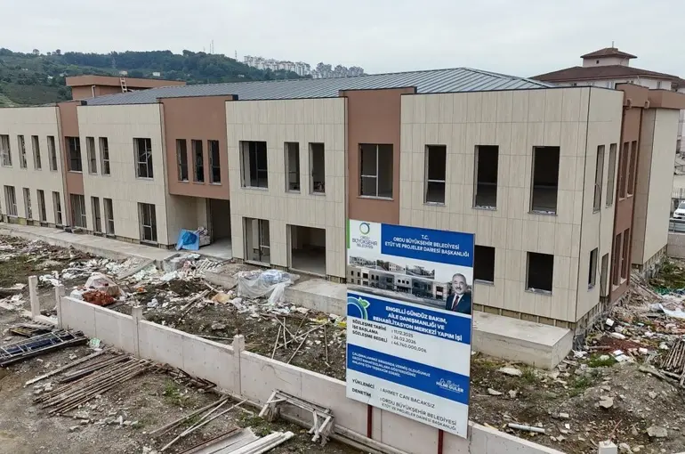 Ordu’da engelli bireylerin hayatını kolaylaştıracak merkezde sona yaklaşıldı
