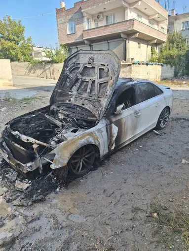 Otomobile önce ateş açıldı, sonra kundaklandı
