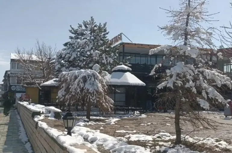 Özalp’ta nisan karı etkili oldu
