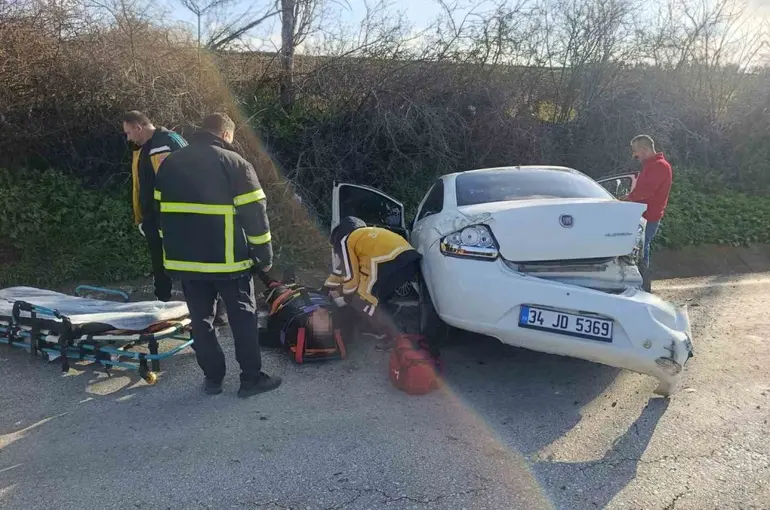 Pınarhisar’da trafik kazası: 2 yaralı
