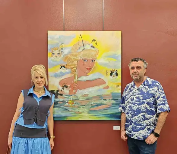 Ressam Şule Dincel, UPSD yaz sergisi ile dönüş yaptı
