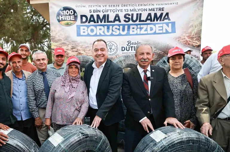 Salihli’de 500 üreticiye damlama sulama desteği
