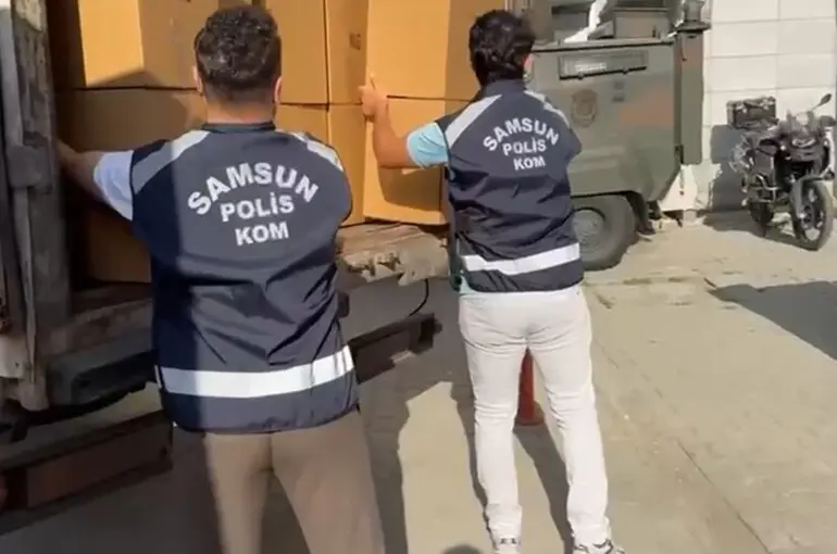 Samsun’da 3 milyon 780 bin kaçak makaron ele geçirildi
