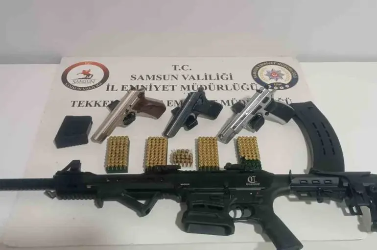 Samsun’da ruhsatsız silah operasyonu
