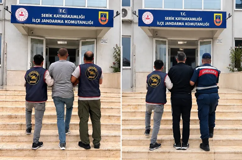 Serik’te hapis cezası ile aranan 2 hükümlü yakalandı
