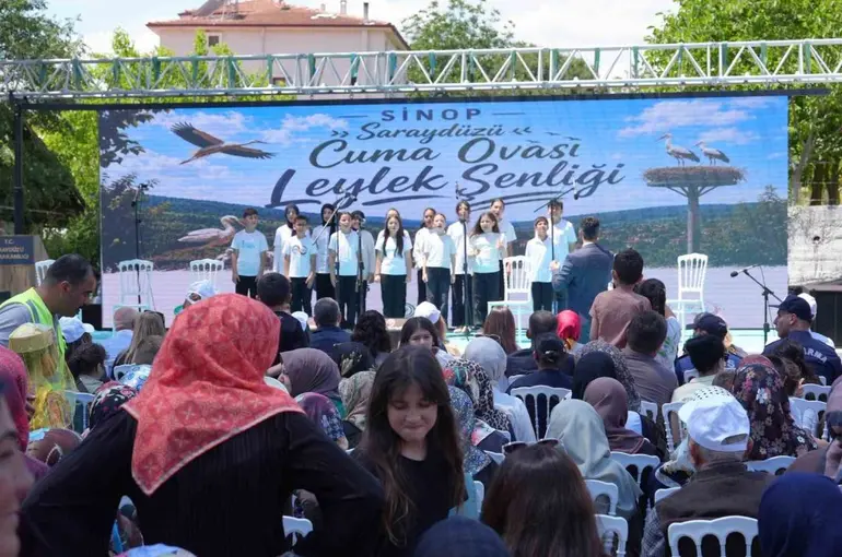 Sinop’ta Leylek Şenliği: Yavrular halkalandı

