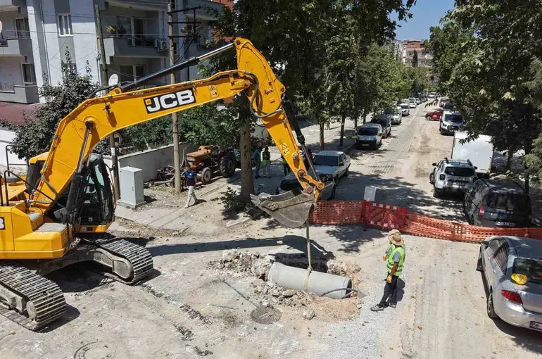 Soma İnönü Mahallesi’ne bin 200 metrelik yağmursuyu hattı

