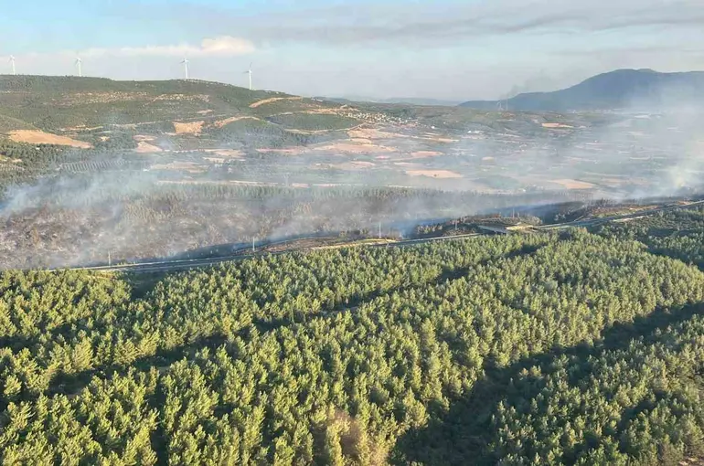 Soma’daki orman yangını kontrol altına alındı: Otoyol yeniden ulaşıma açıldı
