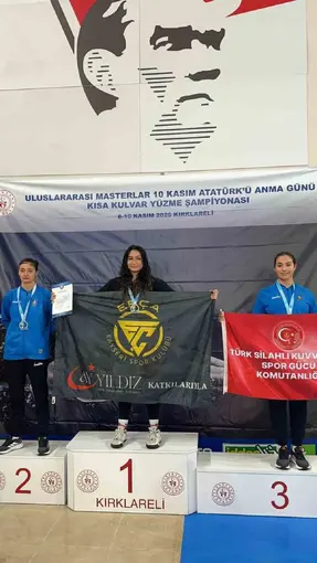 Sudenas Çakmak, 3 kez Türkiye rekoru kırdı
