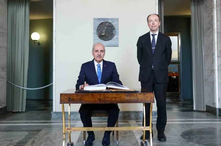 TBMM Başkanı Kurtulmuş, Finlandiya Parlamentosu Başkanı Halla-Aho ile Helsinki’de görüştü
