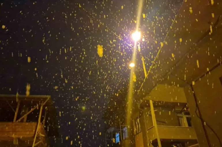 Tekirdağ’da kar yağışı
