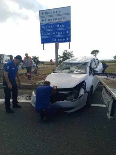 Tekirdağ’da trafik kazası: 2 yaralı
