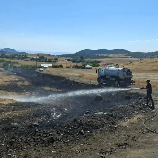Tunceli’de ot yangını büyümeden söndürüldü
