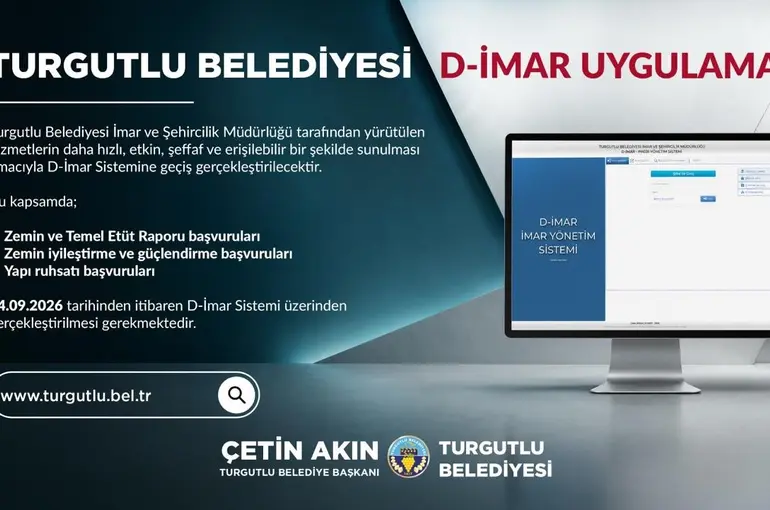 Turgutlu Belediyesi üç imar başvurusunu D-İmar Sistemine taşıyor
