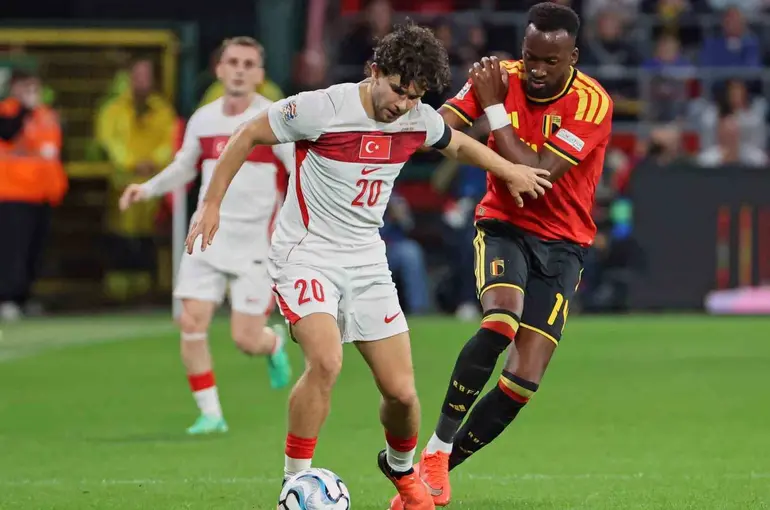 UEFA Uluslar Ligi: Belçika: 1 - Türkiye: 0 (İlk yarı)
