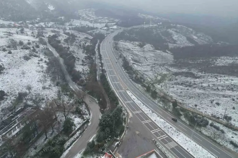 Yalova’da kar yağışı
