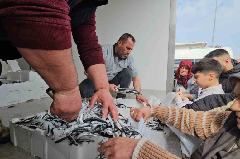 1 ton hamsi 15 dakika da tükendi