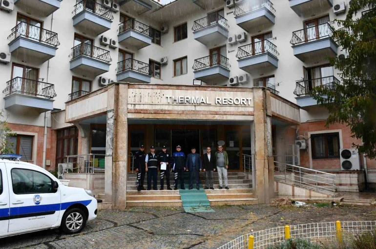 1 yıldır kapalı olan Emet Termal Otel tahliye edildi 