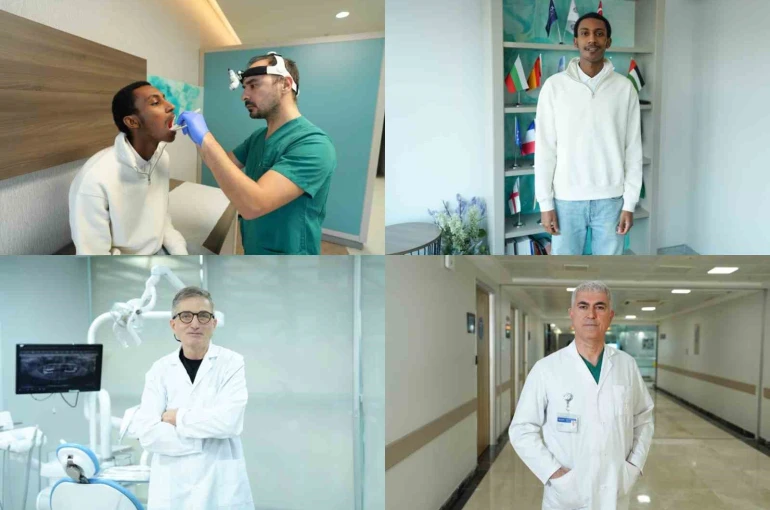 10 saat süren ameliyatla bacak kemiğinden yeniden çene yapıldı 