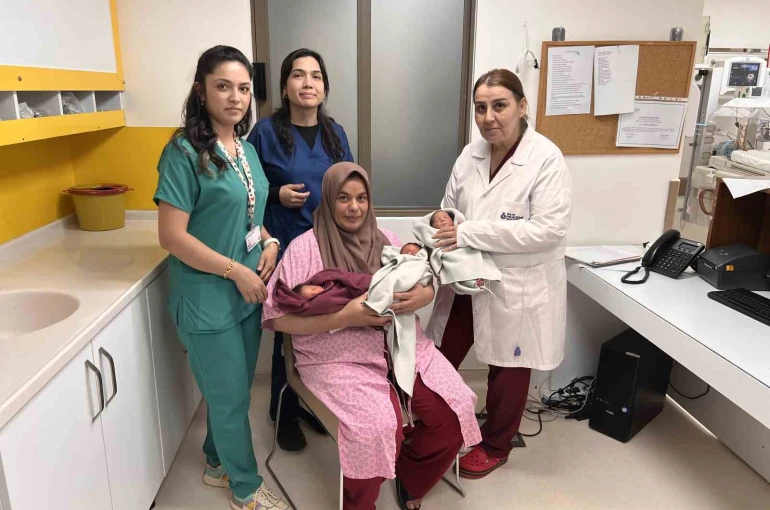 10 yıllık hasret üçüz bebek sevinciyle taçlandı