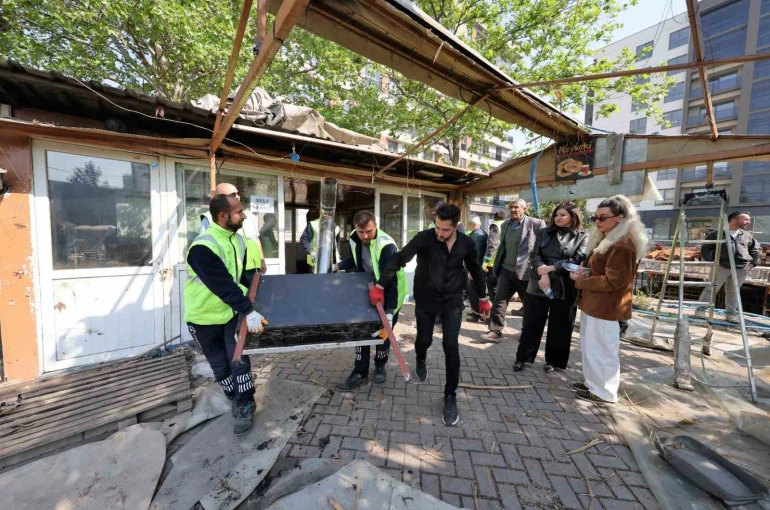 1050 Konutlar’daki yeşil alan işgalden kurtarıldı 
