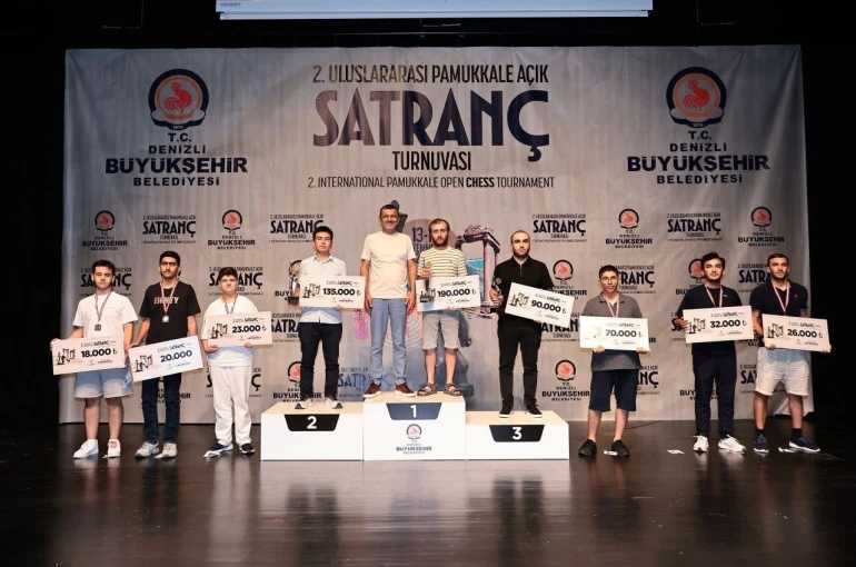 2. Uluslararası Pamukkale Açık Satranç Turnuvası şampiyonlarını buldu