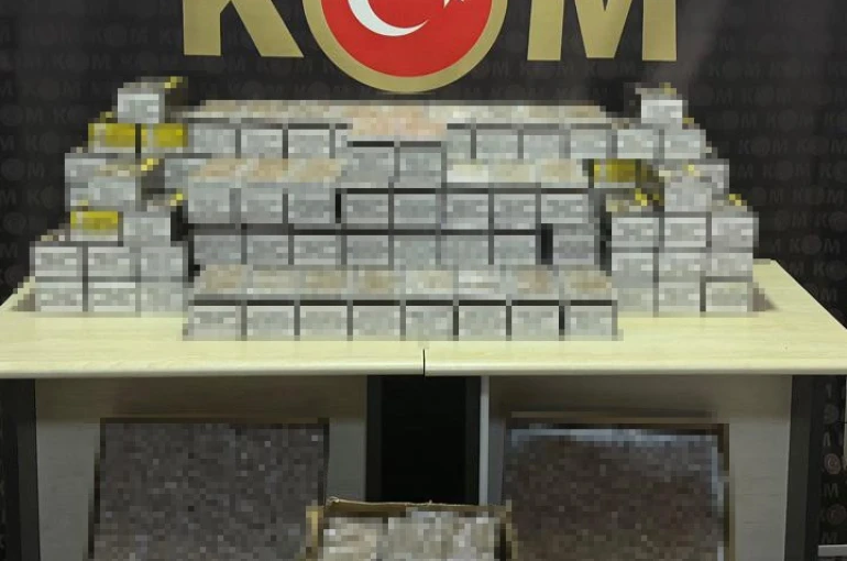 30 bin adet dolu makaron ele geçildi 