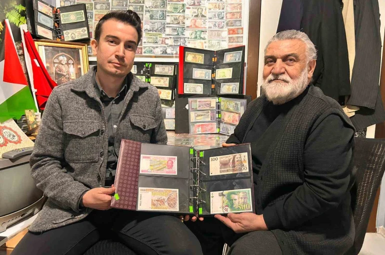 40 yıllık para koleksiyonu Gazze için açık artırmaya çıkıyor 