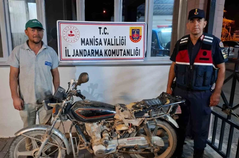 5 yıldır aranan çalıntı motosiklet Salihli’de bulundu