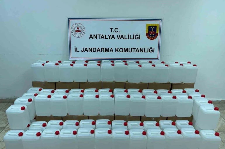 500 litre kaçak alkol ele geçirildi