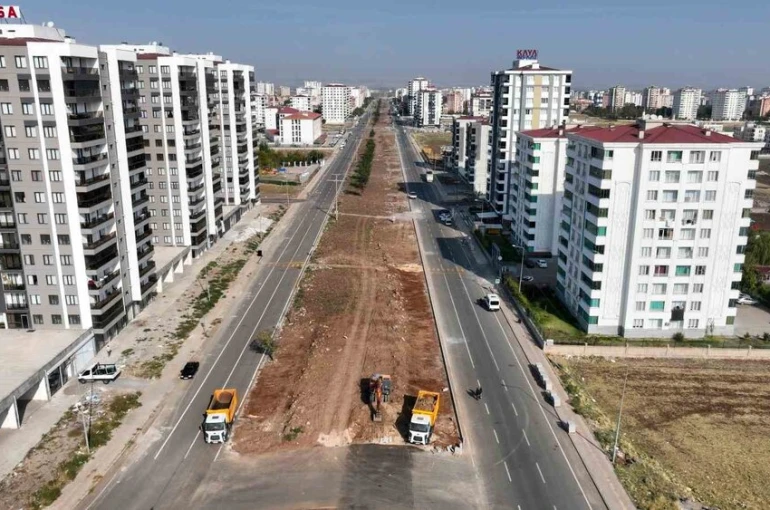 60 bin metrekarelik alanda peyzaj çalışması