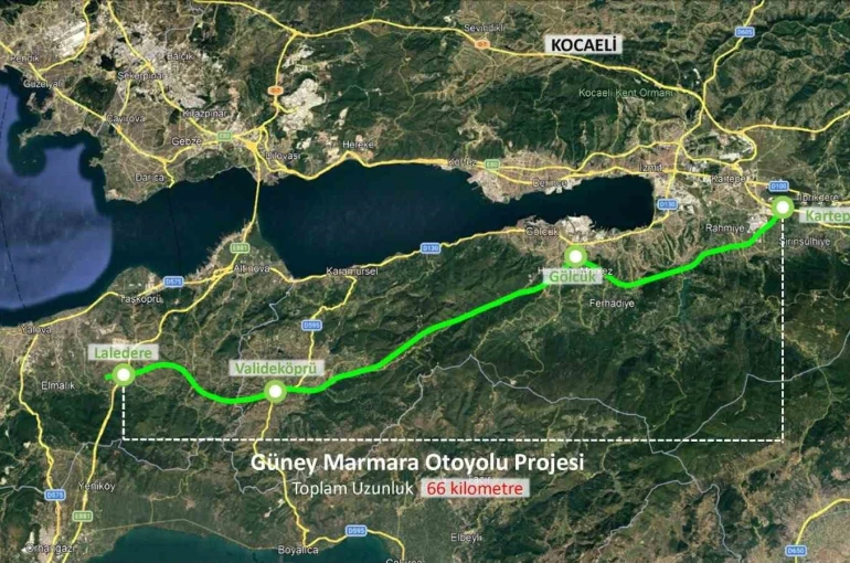 78 kilometrelik Kocaeli-Yalova Otoyolu’nda planlar onaylandı 