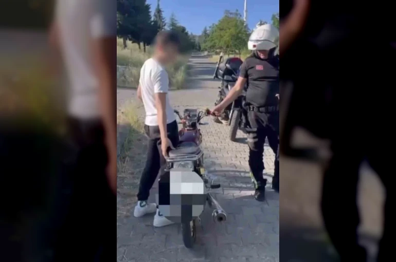 Abartı egzoz ve gürültüye geçit yok: 18 araç trafikten men edildi 