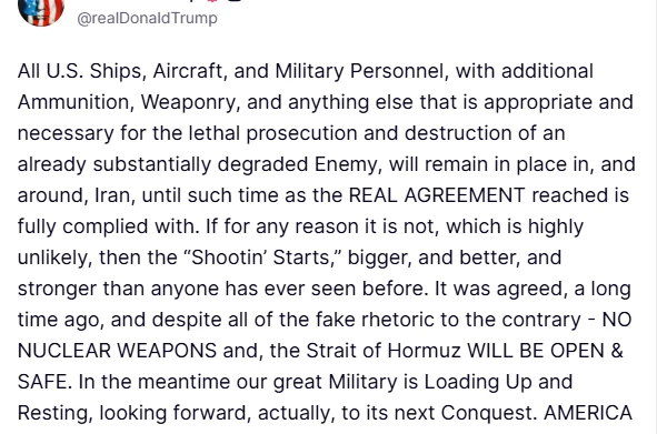 ABD Başkanı Trump’tan İran’a yeniden saldırı uyarısı: "Nükleer silah olmayacak ve Hürmüz Boğazı açık olacak" 