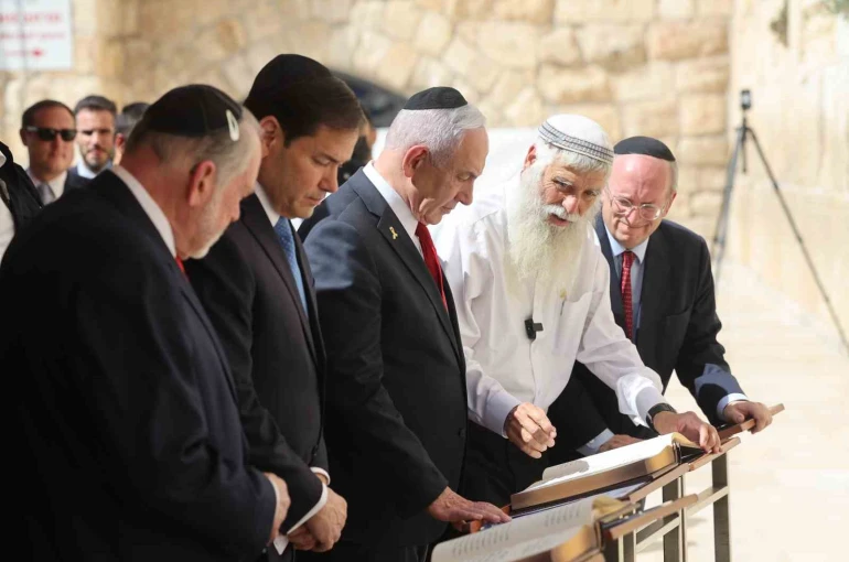 ABD Dışişleri Bakanı Rubio, Netanyahu ile Ağlama Duvarı’nda 