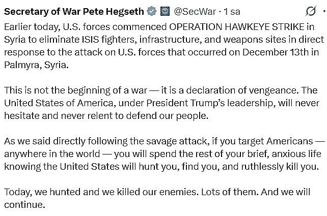 ABD’den Suriye’deki DEAŞ unsurlarına operasyon açıklaması 